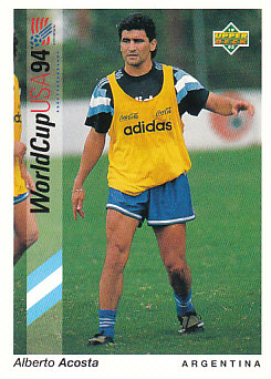 Alberto Acosta Argentina Upper Deck World Cup 1994 Preview Eng/Spa #63